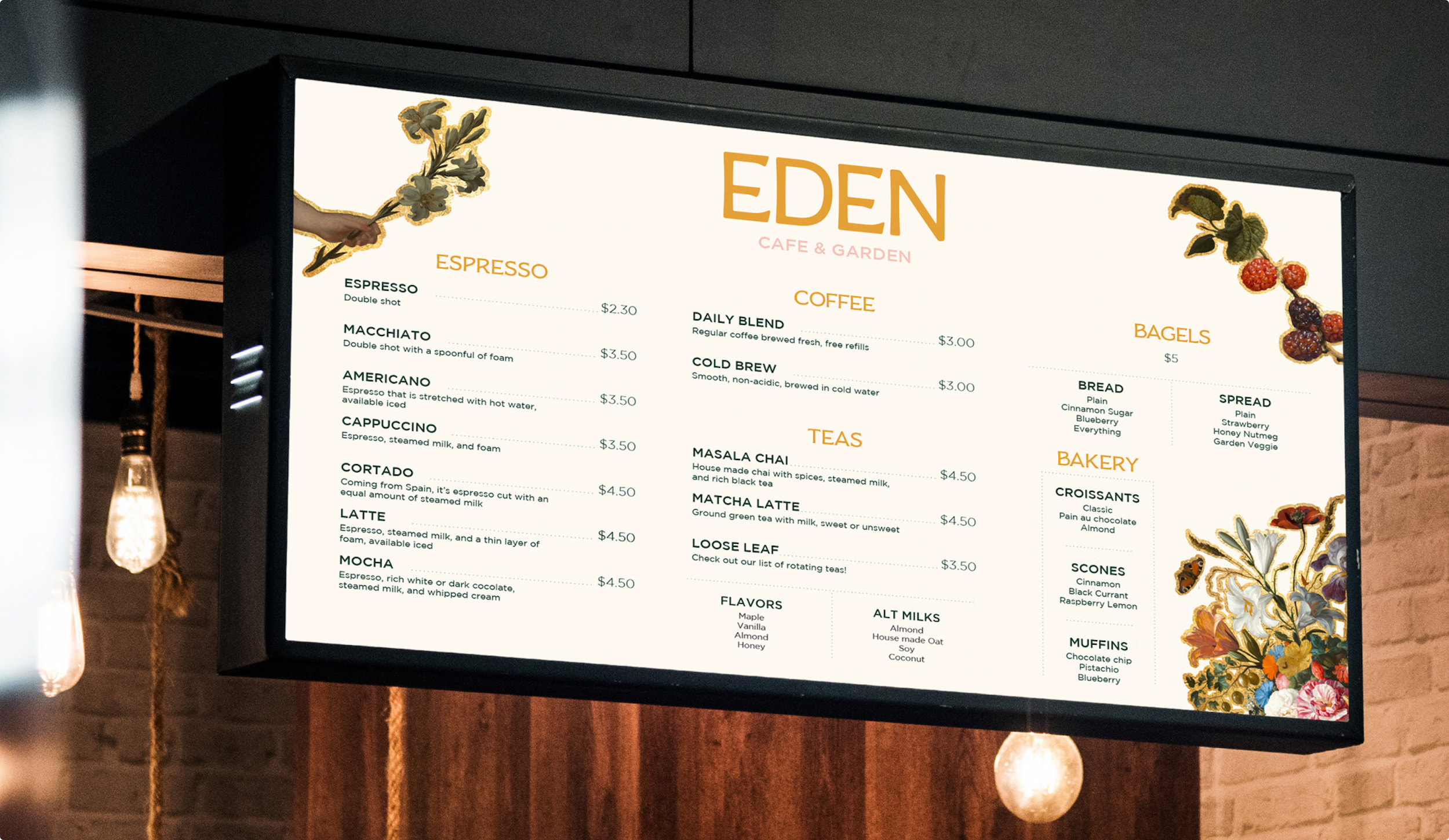 Eden Full Menu